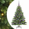 vidaXL Kunstigt juletr&aelig; med 150 LED'er Gr&oslash;n 120 cm PE og PVC