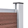 vidaXL hegnspanelsæt 699x146 cm WPC brun