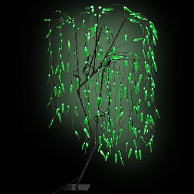 vidaXL juletræ LED grønt lys pil 150 cm