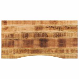 vidaXL bordplade med kurvet form 110x60x2,5 cm ru massivt mangotr&aelig;