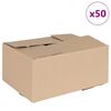 vidaXL Foldbar Kasse 50 pcs Naturfarvet 30 x 21,5 x 14 cm Pap