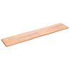 vidaXL bordplade 200x40x(2-4) cm naturlig kant behandlet tr&aelig; lysebrun