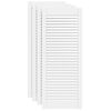 vidaXL skabsl&aring;ger 4 stk. 99,3x39,4 cm lameldesign massivt fyr hvid