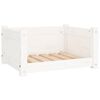 vidaXL hundeseng hvid 55,5x45,5x28 cm massivt fyrretr&aelig;