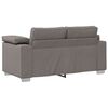 vidaXL Sofa 3 pcs Gr&aring;brun 219 x 80 x 82 cm Linned-blandet stof