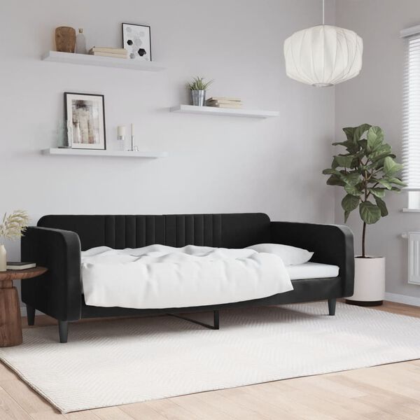 vidaXL daybed 90x190 cm velour sort