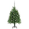 vidaXL kunstigt juletr&aelig; med lys og kugles&aelig;t 120 cm gr&oslash;n