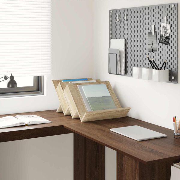 vidaXL Magasin Rack Sonoma eg 53 x 40 x 28,5 cm Konstrueret tr&aelig;