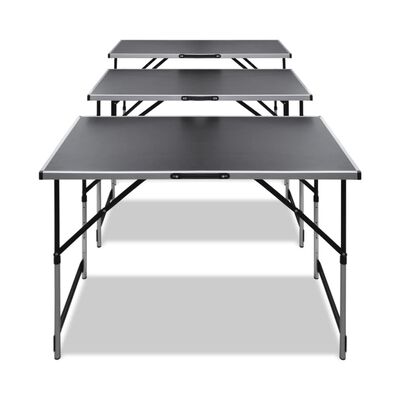 vidaXL tapetseringsbord foldbart med justerbar bordhøjde 3 stk.