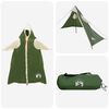 vidaXL 2-i-1 regnponcho med h&aelig;tte Gr&oslash;n 262 x 126 x 130 cm