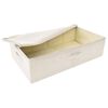 vidaXL opbevaringskasser 2 stk. 70x40x18 cm stof cremefarvet