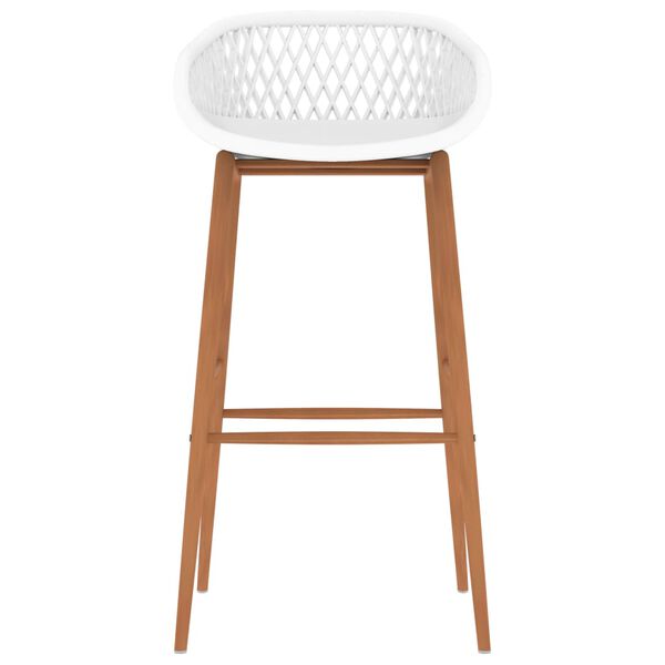 vidaXL barstole 2 stk. hvid