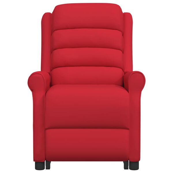 vidaXL l&oslash;ftestol med massagefunktion kunstl&aelig;der r&oslash;d