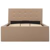 vidaXL hydraulisk opbevaringsseng 90 x 200 cm kunstlæder cappuccino