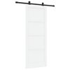 vidaXL Skyded&oslash;r ORKDAL 83 x 211 cm Konstrueret tr&aelig; Hvid og sort