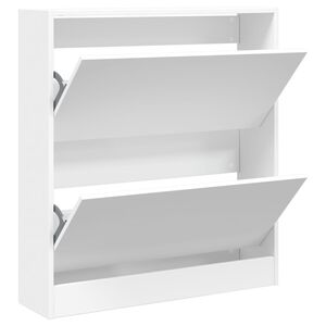 vidaXL skoreol 80x21x87,5 cm konstrueret tr&aelig; hvid