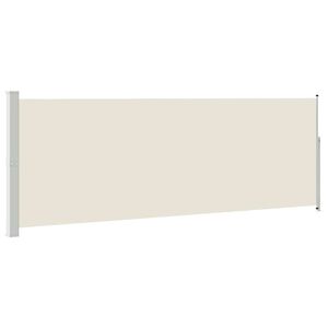 vidaXL sammenrullelig sidemarkise 160 x 500 cm cremefarvet