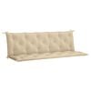 vidaXL hynde til haveb&aelig;nk 180x(50+50)x7 cm oxfordstof beige