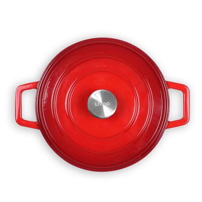 Livoo kasserolle 24 cm 4 l rød