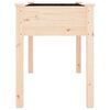 vidaXL plantekasse med foring 118x59x76 cm massivt fyrretræ