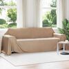 vidaXL Kastet&aelig;pper 6 pcs Camel 350 x 270 cm Fleece