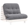vidaXL futon med madras 80x206x11 cm massivt fyrretr&aelig;