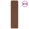 vidaXL Skridsikre Trappem&aring;tter 15 stk. 75 x 20 cm Gul PP Rektangul&aelig;r