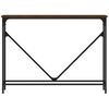 vidaXL konsolbord 102x22,5x75 cm konstrueret tr&aelig; brunt egetr&aelig;