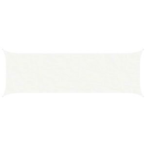 vidaXL Solskygge sejl Hvid 6 x 2 m 100% polyester Oxford
