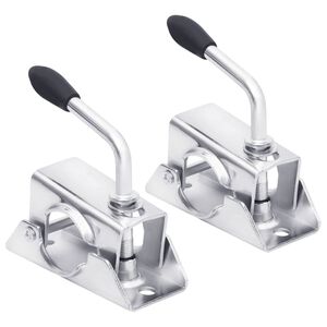 vidaXL klemb&oslash;jler til n&aelig;sehjul 2 stk. 13,5x6,5x14 cm galvaniseret st&aring;l