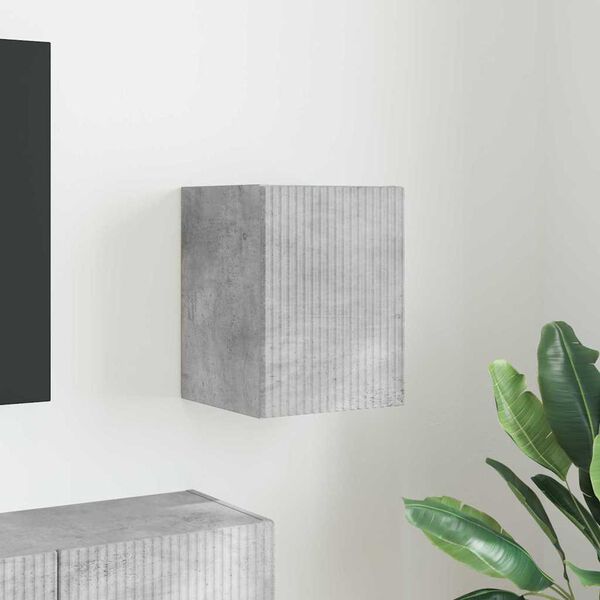 vidaXL TV v&aelig;gskab V&aelig;gmonteret Beton 30 x 31 x 40 cm Konstrueret tr&aelig;
