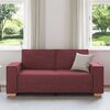 vidaXL 2-personers sofa vinr&oslash;d 140 cm stof