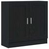 vidaXL Bogskab 3 niveauer 82,5 x 30,5 x 80 cm Konstrueret tr&aelig; Sort eg
