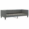 vidaXL daybed med udtræk 90x200 cm stof mørkegrå
