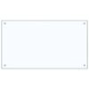 vidaXL K&oslash;kkenbacksplash 2 pcs Transparent 90 x 50 cm h&aelig;rdet glas