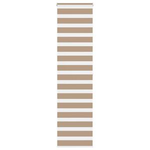 vidaXL zebragardin sandbrun 55x200 cm stofbredde 50,9 cm polyester