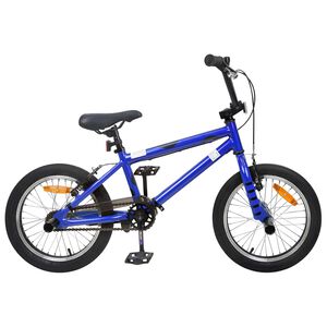 vidaXL BMX Cykel 16 tommer til 5-8 &aring;r gamle M&oslash;rk bl&aring;