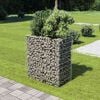 vidaXL gabion-h&oslash;jbed 90x50x100 cm galvaniseret st&aring;l