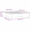 vidaXL Box spring seng Creme 180 x 200 cm Velourstof