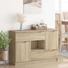 vidaXL Sideboard med skuffe Sonoma eg 100 x 30 x 65,6 Konstrueret tr&aelig;