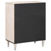 vidaXL Opbevarings Sideboard Hvid 60 x 33,5 x 75 cm Massivt mangotr&aelig;