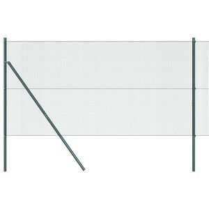 vidaXL Svejset tr&aring;dhegn jordfastg&oslash;relse 25 x 1,4 m PVC-belagt st&aring;l