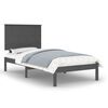 vidaXL sengeramme 90x200 cm massivt fyrretr&aelig; gr&aring;