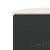 vidaXL sofas&aelig;t til haven 2 dele halvrund polyrattan sort