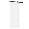 vidaXL Skyded&oslash;r ORKDAL Hvid 83 x 202 cm Massivt fyrretr&aelig;