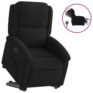 vidaXL l&oslash;ftestol velour sort