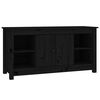 vidaXL tv-bord 103x36,5x52 cm massivt fyrretr&aelig; sort