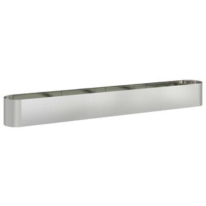 vidaXL H&aelig;vet Havebed Galvaniseret st&aring;l 360 x 40 x 40 cm
