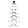 vidaXL dekorativt juletr&aelig; 125 cm metal sort