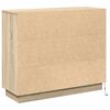 vidaXL LED Sideboard Sonoma eg 90 x 32 x 75 cm Konstrueret tr&aelig;